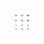 Superglide 1 Type-S Mouse Feet | White, x12, Universal Dots