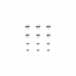 Superglide 2 Type-C Mouse Feet | White, x12, Universal Dots