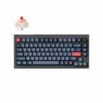Keychron V1 Max Wireless Belaidė Žaidimų Klaviatūra | Carbon Black, Gateron Jupiter Red