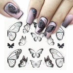 Vandeniniai lipdukai nagams "Butterfly"