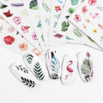 Vandeniniai lipdukai nagams "Flowers"