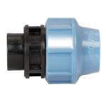 Kompresinis PP adapteris PE vamzdžiui veržiklis / vidinis sriegis 32mm x 1&frac14;", UNIDELTA