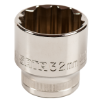 ⬡ 1/2" Galvutė 12-kampė 30mm (S13617, SATA)