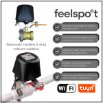 I&scaron;manusis vandens ir dujų vožtuvo valdiklis Feelspot FS-VC01 WiFi