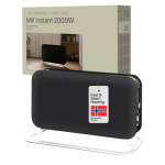 SG2000LED BLACK Mill | Heater | SG2000LED | Convection Heater | 2000 W | Number of power levels 3 | Suitable for rooms up to 5-20 m&sup2; | Black
