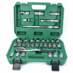 ⬡ Galvučių rinkinys 1/2" 32 vnt. 6-briaunis+12-briaunis (CL106732, CHANGLU TOOLS)