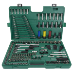 ⬡ 1/4" + 3/8" + 1/2" mechaniko meistro rinkinys (HEX) 190 vnt. (ST109543, SATA)