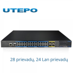 28 prievadų, 24 Lan prievadų komutatorius UTEPO UTP7624GE-L3