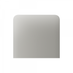 SideButton (1-gang) vertical, Oyster, Ajax