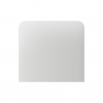 SideButton (1-gang) vertical, White, Ajax