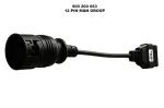 OBD kabelis 12 kontaktų MAN sunkvežimiams (W074062663CH, AUTOCOM)