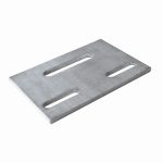 Plok&scaron;telė dvigubų railų sistemai