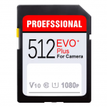 512 GB SD tipo atminties kortelė - sviesiai pilka