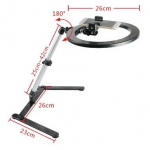 LED ap&scaron;vietimo sistema ant stalo su 26 cm ap&scaron;vietimo lempa