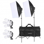 stovai su 4 ap&scaron;vietimo lempomis (softbox)