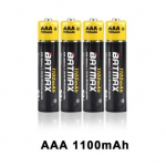 4 vnt - AAA Batmax kraunami akumuliatoriai 1100 mAh talpos