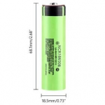 baterijos celė 18650,  3400 mAh 3.7V