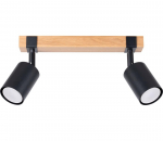 Sollux SL.1344 - Akcentinis ap&scaron;vietimas FAGER 2xGU10/10W/230V juoda