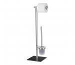 WENKO 20391100 - WC &scaron;epetys LIMA 23,5x69 cm nerūdijančio plieno/satininis/juodas