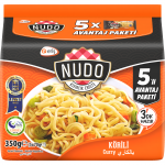 Greitai paruo&scaron;iami makaronai kario skonio NUDO (mai&scaron;elis) , 5*70g