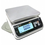 ESW Plus Wipower (belaidis įkrovimas) drėgmei atsparios svarstyklės su metrologine patikra ESW Plus Wipower 3/6 kg svorio. Padalos vertė: 1/2 g