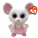 TY Beanie Boos balerina pelė NINA balta, TY36488
