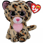 TY Beanie Boos leopardas LIVVIE rudas ir rožinis, TY36490