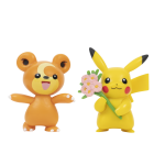POKEMON Teddiursa ir Pikachu veiksmo figūrėlės, 2 vnt, PKW2488