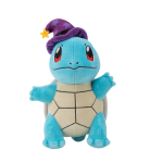 POKEMON pliu&scaron;inis žaislas Squirtle su raganos kepure, 20 cm, PKW3099