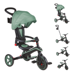 GLOBBER triratukas Explorer Trike 4in1,žalias, 732-104