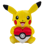 POKEMON pliu&scaron;inis žaislas Pikachu su Poke Ball, 20 cm, 97793