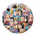 BESTWAY pripučiamas ratas Pop Art Pool Island, diametras 1.88m, 43264