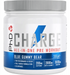 PhD Charge All-In-One Pre-Workout, Blue Gummy Bear, 300 g