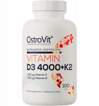OstroVit Vitamin D3 4000 IU + K2, 100 tab