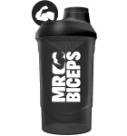 MrBiceps Black Smoked Shaker, 600 ml