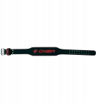 Chiba 40810 Leather Belt, XXL, Black/Red