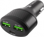 Natec Car charger 2x USB 1x USB-C QC 3.0