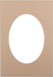 Victoria Collection Passepartout 21x29.7, sandstone oval