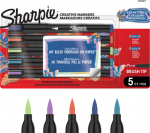 Sharpie - Creative Acrylic 5‑Blister - Earth Tones - Brush Tip (2223317)