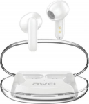 Awei Bluetooth headphones 5.3 T85 ENC TWS white
