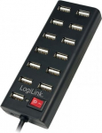 Logilink USB2.0 hub, 13-port with ON/OFF switch