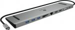 Raidsonic ICY BOX IB-DK2106a-CPD Wired USB 3.2 Gen 1 (3.1 Gen 1) Type-C Anthracite, Black