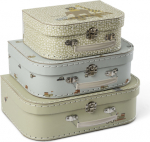 Smallstuff - Suitcase Set with Safari Animals and Engines - L, M, S