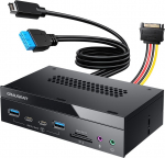 Graugear Front Panel 4-Fold + Card Reader USB,SD,Micro