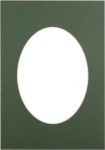 Victoria Collection Passepartout 21x29.7, green oval