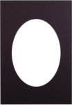 Victoria Collection Passepartout 21x29.7, black oval