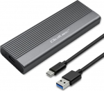 Qoltec Enclosure for SSD M.2 drive,SATA,NGFF,USB C