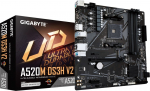 Gigabyte A520M DS3H V2 Motherboard - Supports AMD Ryzen 5000 Series AM4 CPUs, up to 4733MHz DDR4 (OC), PCIe 3.0 x16, GbE LAN, USB 3.2 Gen 1