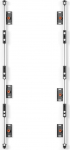 Edbak ULS4337 Universal LED System for 4 cabinets 600 x 337.5 | Black