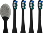 Lovio LVTB124BK-HS SonicProtect PRO Toothbrush Heads Soft Black